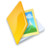 文件夹中的形象，黄河 Folder image yellow